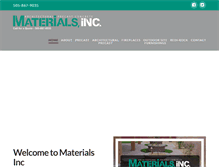 Tablet Screenshot of materialsinc.com